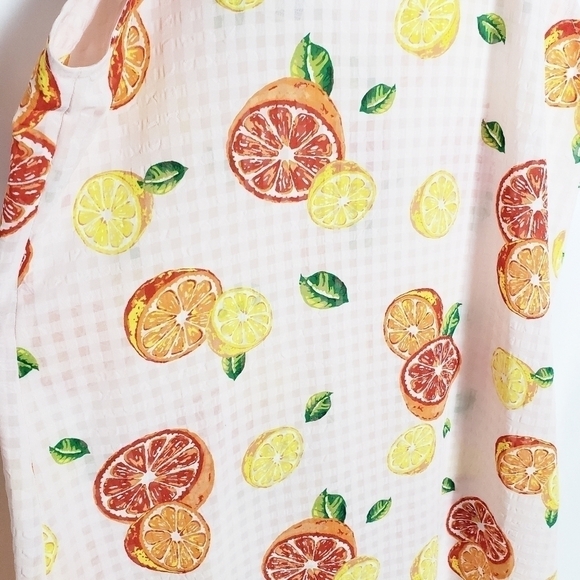 VINTAGE Preview Collection Lingerie citrus slip mini lemon orange - Picture 4 of 5